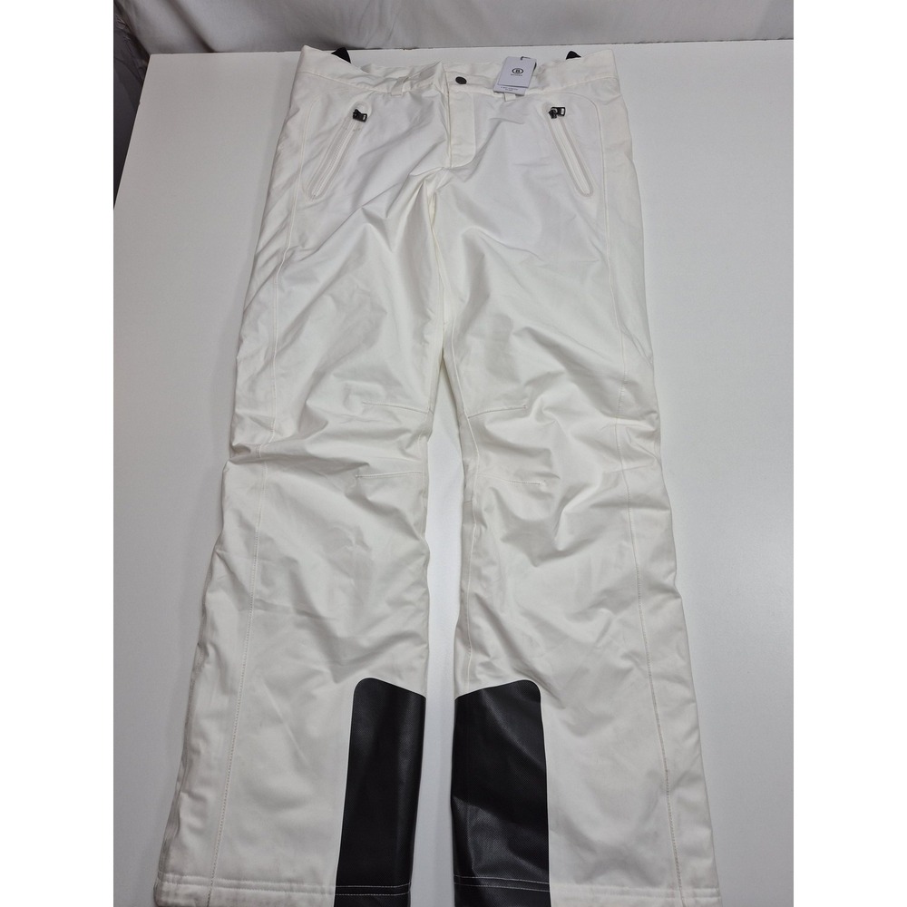 Bogner Snow Pants Mens Large White 4-Way Stretch Waterproof Ski Insulated